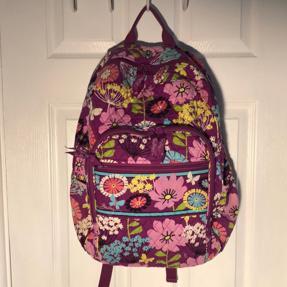 VERA BRADLEY BACKPACK floral multi-color print